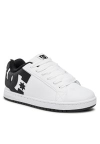 Sneakersy DC Court Graffik 300529 White/Black/Black(Wlk). Kolor: biały. Materiał: skóra #1