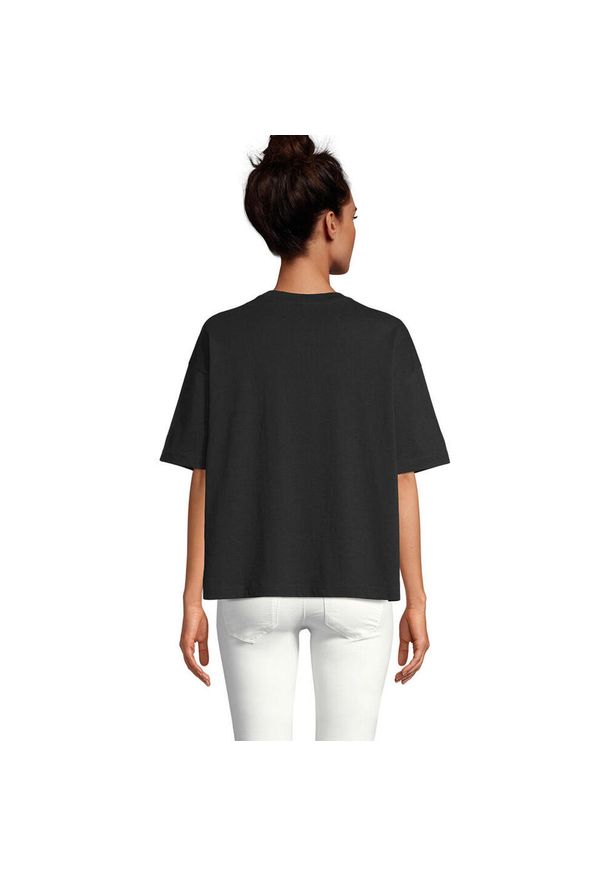 SOL'S - Koszulka Damska Boxy Oversized T-shirt. Kolor: zielony, wielokolorowy, czarny, brązowy