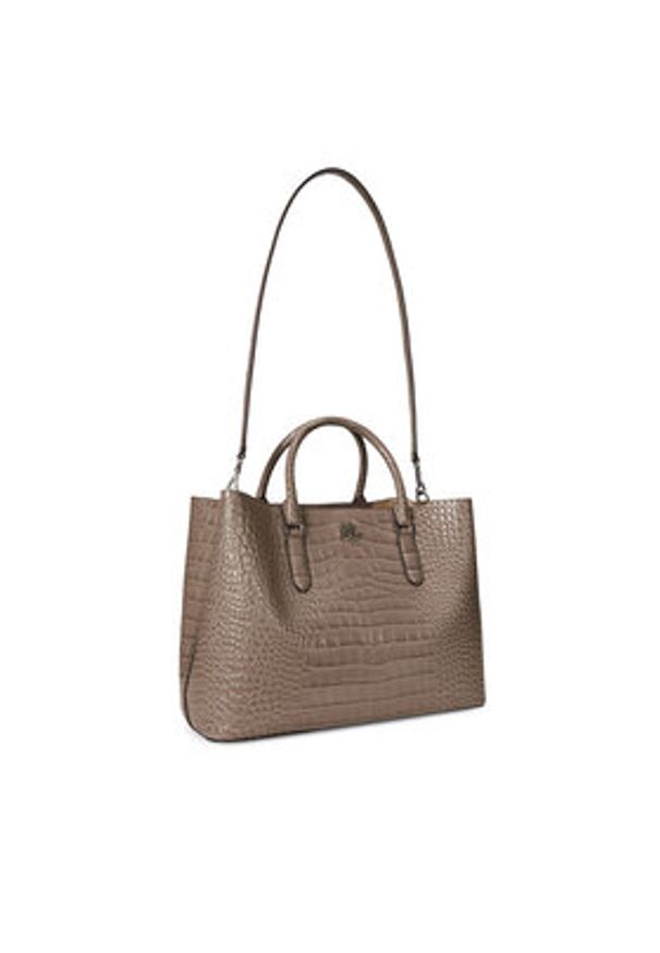Lauren Ralph Lauren - LAUREN RALPH LAUREN Torebka Marcy 431942189010 Brązowy. Kolor: brązowy. Materiał: skórzane