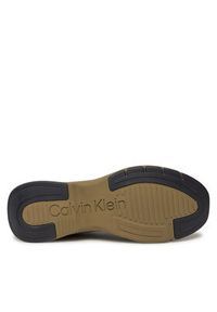 Calvin Klein Sneakersy Low Top Lace Up HM0HM01363 Zielony. Kolor: zielony. Materiał: materiał #3