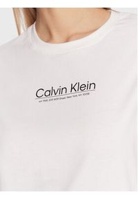 Calvin Klein T-Shirt Coordinates Logo Graphic K20K204996 Biały Relaxed Fit. Kolor: biały. Materiał: bawełna #3