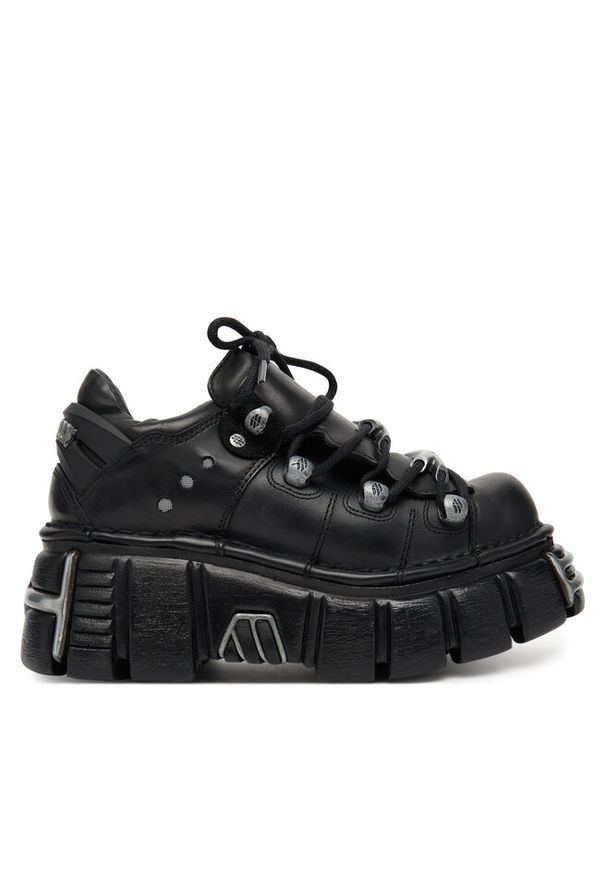 Sneakersy NEW ROCK. Kolor: czarny