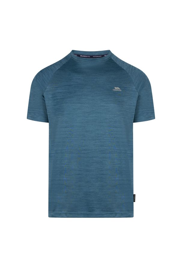 TRESPASS - Męska Koszulka Leecana TP75. Kolor: niebieski. Sport: turystyka piesza