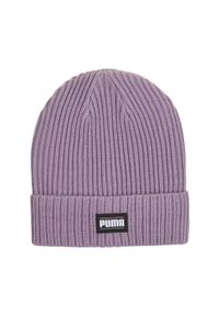 Puma - Klasyczna Czapka Z Wywiniętymi Mankietami Dla Dorosłych Unisex. Kolor: fioletowy. Styl: klasyczny