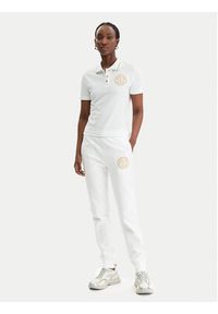 Versace Jeans Couture Polo 80HAGT02 CJ01T Biały Regular Fit. Typ kołnierza: polo. Kolor: biały. Materiał: bawełna #4