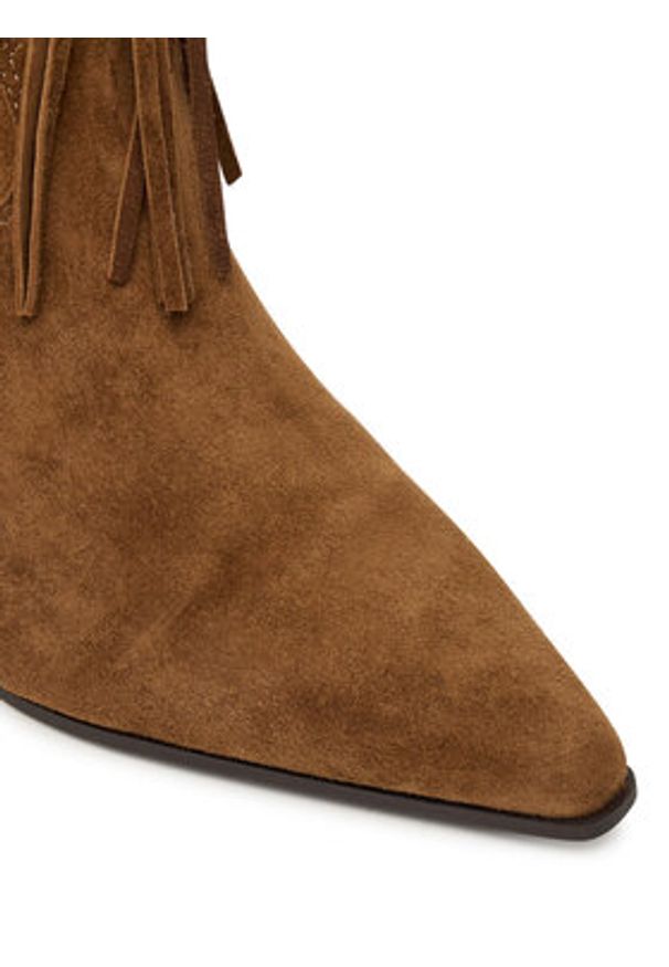 Aldo Botki Jollene 14088521 Brązowy. Kolor: brązowy. Materiał: skóra, zamsz