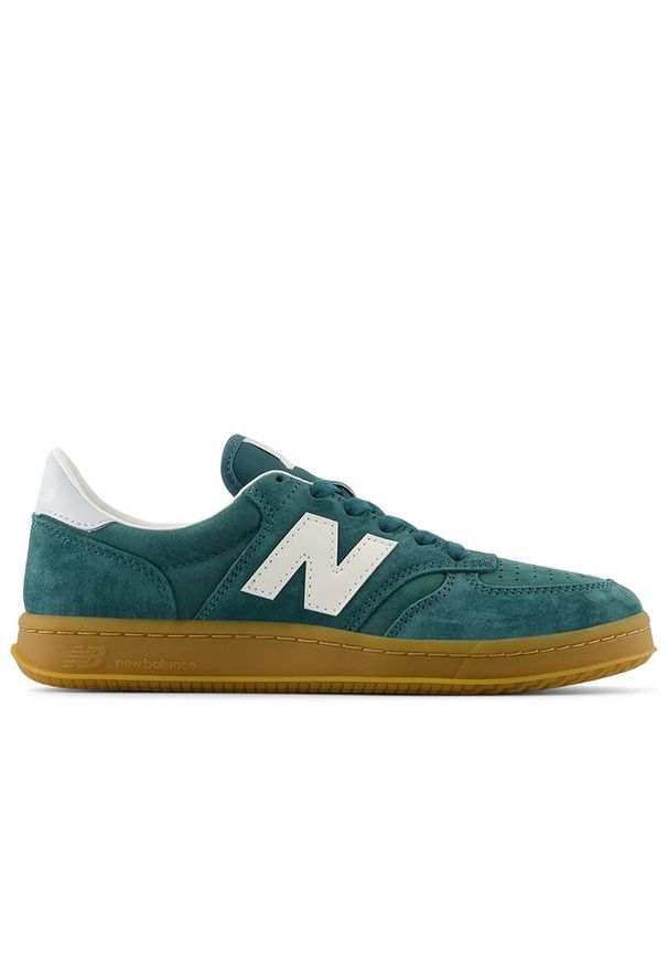 Buty unisex New Balance CT500AA - zielone. Okazja: na co dzień. Kolor: zielony. Materiał: nubuk, zamsz, guma. Szerokość cholewki: normalna. Sport: tenis