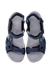 Sandały CMP Hamal Hiking M 38Q9957M879 niebieskie. Nosek buta: otwarty. Zapięcie: rzepy. Kolor: niebieski. Materiał: materiał, syntetyk, guma. Wzór: motyw zwierzęcy #6