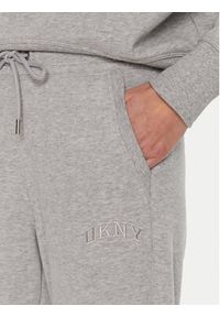 DKNY Sport Spodnie dresowe DP4P3471 Szary Regular Fit. Kolor: szary. Materiał: bawełna