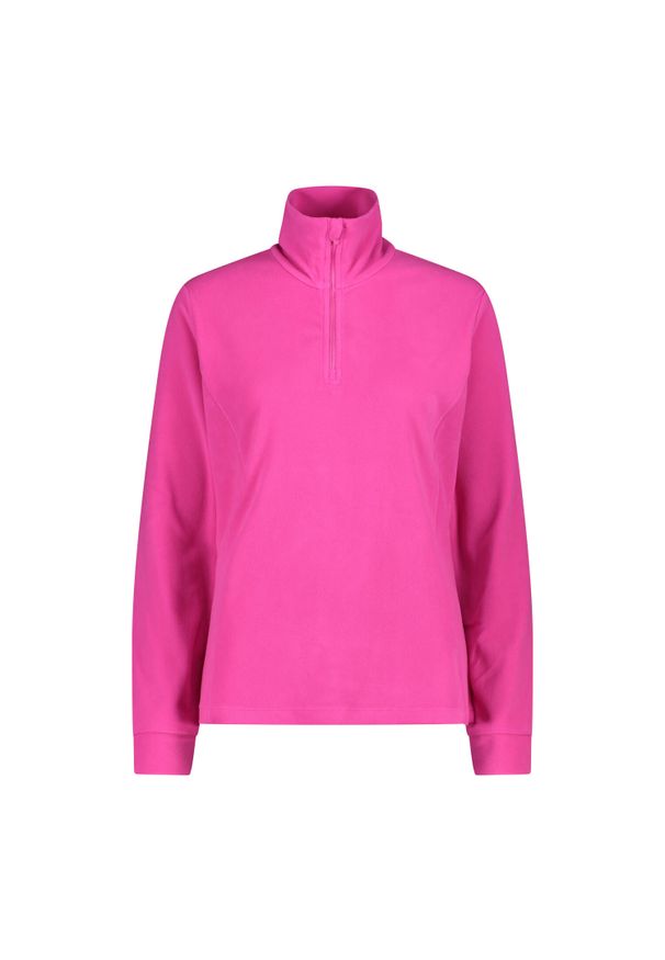 Damski polar CMP. Typ kołnierza: golf. Kolor: różowy. Materiał: polar. Sport: golf, narciarstwo, turystyka piesza