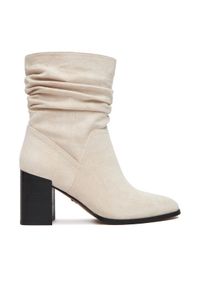 Nine West Botki CEO-JAMILAH-01 Beżowy. Kolor: beżowy. Materiał: materiał