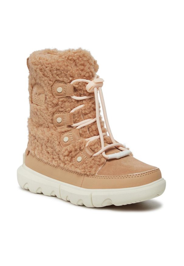 sorel - Śniegowce Sorel Youth Sorel Explorer™ Cozy NY4894-262 Canoe/Chalk. Kolor: brązowy