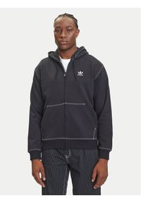 Adidas - adidas Bluza Essentials Trefoil JW0969 Czarny Regular Fit. Kolor: czarny. Materiał: bawełna