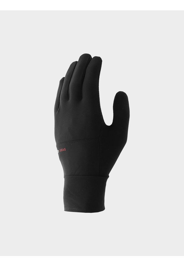 4f - 4F Rękawiczki dzianinowe Touch Screen uniseks - czarne L. Kolor: czarny. Materiał: dzianina. Sezon: zima, jesień. Styl: casual