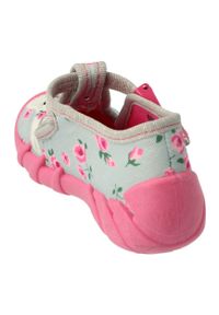 Befado obuwie dziecięce 110P425 różowe szare. Kolor: różowy, wielokolorowy, szary. Materiał: bawełna, tkanina #3