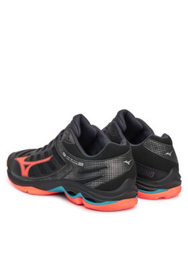 Mizuno Buty halowe Wave Voltage 2 V1GA2460 Czarny. Kolor: czarny. Materiał: materiał. Model: Mizuno Wave