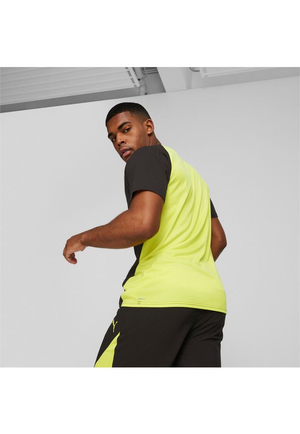 Puma - Koszulka fitness męska PUMA Fit Triblend Ultrabreathe. Kolor: wielokolorowy, żółty, czarny. Sport: fitness