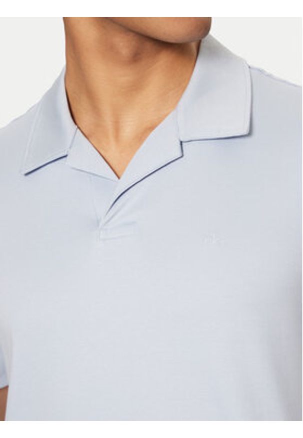 Calvin Klein Polo K10K114133 Niebieski Regular Fit. Typ kołnierza: polo. Kolor: niebieski. Materiał: bawełna