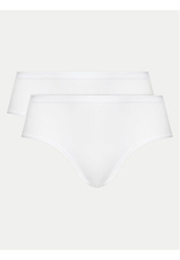 Triumph Komplet 2 par fig klasycznych z wysokim stanem Sense Of Cotton 10225046 Biały. Stan: podwyższony. Kolor: biały. Materiał: bawełna