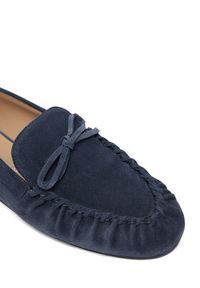 Stuart Weitzman Mokasyny Britt Bow SM414 Granatowy. Kolor: niebieski. Materiał: skóra, zamsz #5