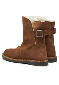 Birkenstock Botki Uppsala Mid Shearling Leve 1028109 Brązowy. Kolor: brązowy. Materiał: skóra, zamsz #2