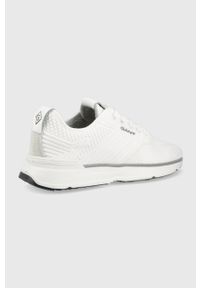 GANT - Gant buty Beeker kolor biały. Nosek buta: okrągły. Zapięcie: sznurówki. Kolor: biały. Materiał: guma