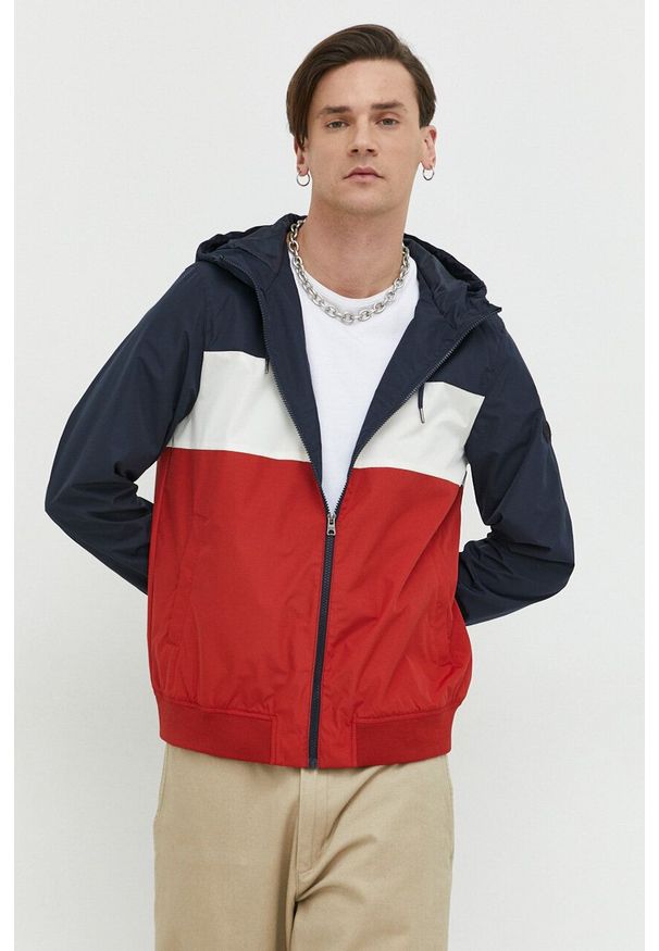 Only & Sons kurtka męska kolor granatowy przejściowa. Okazja: na co dzień. Kolor: niebieski. Materiał: poliester. Styl: casual