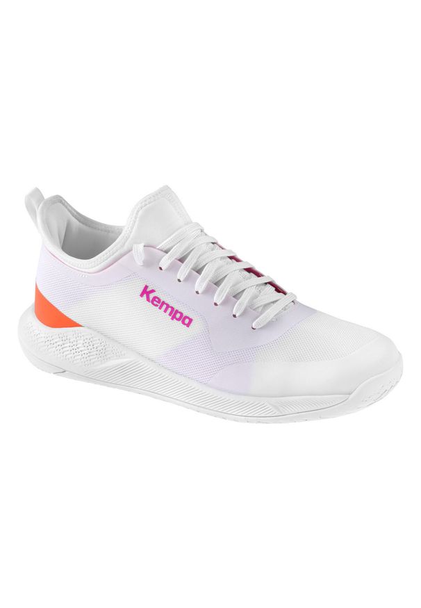 KEMPA - Dzięcięce buty halowe Kempa Kourtfly. Kolor: fioletowy, biały, wielokolorowy. Sport: piłka ręczna