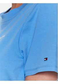 TOMMY HILFIGER - Tommy Hilfiger T-Shirt 1985 WW0WW37877 Błękitny Regular Fit. Kolor: niebieski. Materiał: bawełna #4