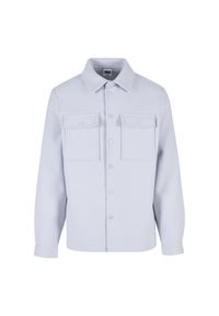 Overshirt Urban Classics Plain. Kolor: szary. Materiał: poliester, tkanina #1