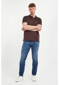 Karl Lagerfeld - Polo męskie z merceryzowanej bawełny KARL LAGERFELD. Typ kołnierza: polo. Materiał: bawełna #4