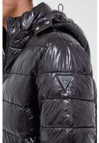 Guess kurtka męska kolor czarny zimowa. Kolor: czarny. Materiał: polar, materiał. Sezon: zima #6