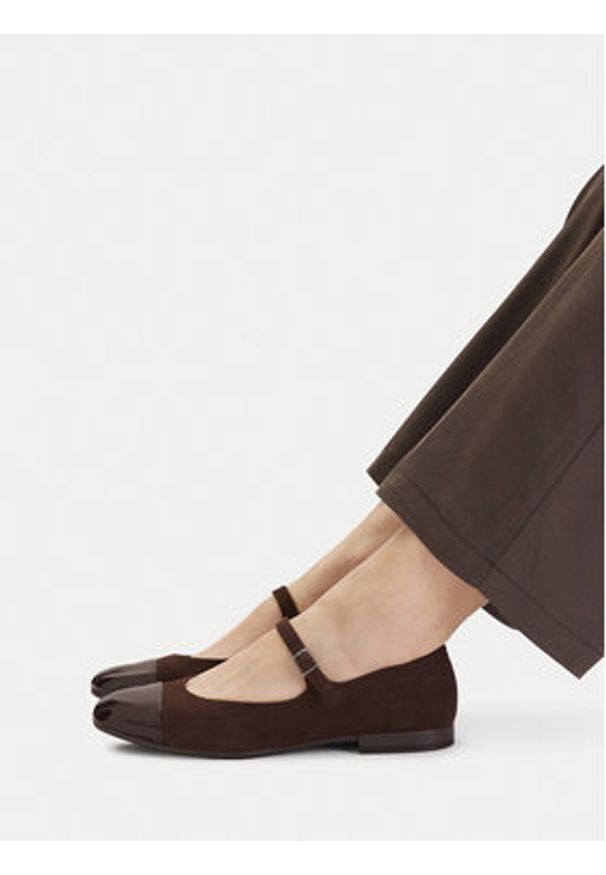 Lasocki Baleriny CEO-RST-ROMI-56 Brązowy. Kolor: brązowy. Materiał: skóra, zamsz