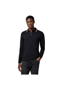 Wrangler - MESKA KOSZULKA POLO WRANGLER LS POLO SHIRT BLACK 112371505. Typ kołnierza: polo #1
