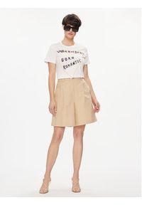 Weekend Max Mara T-Shirt Nervi 2415971051 Biały Regular Fit. Kolor: biały. Materiał: bawełna