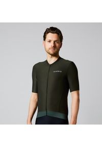 ACELERA - Męska koszulka kolarska Essential z krótkim rękawem. Kolor: zielony. Materiał: materiał. Długość rękawa: krótki rękaw. Długość: krótkie. Sport: kolarstwo #1