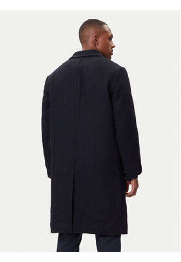 Armani Exchange Płaszcz wełniany XM001121 AF18943 UB101 Granatowy Regular Fit. Kolor: niebieski. Materiał: syntetyk