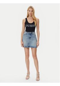 Guess Top W5GP29 KA0H1 Czarny Regular Fit. Kolor: czarny. Materiał: bawełna #5