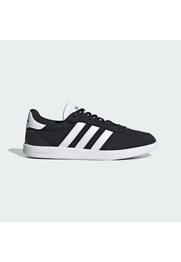 Adidas - Buty Breaknet Sleek. Kolor: czarny, biały, wielokolorowy. Wzór: gładki. Styl: klasyczny, sportowy