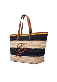 TOMMY HILFIGER - Tommy Hilfiger Torebka Th Nautical Tote Crochet Str AW0AW18816 Kolorowy. Wzór: kolorowy #2