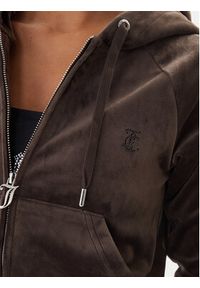 Juicy Couture Bluza Madison JCWAS225306 Brązowy Slim Fit. Kolor: brązowy. Materiał: syntetyk #2