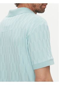 Marciano Guess Polo 5GHP03 6326A Błękitny Regular Fit. Typ kołnierza: polo. Kolor: niebieski. Materiał: syntetyk #4
