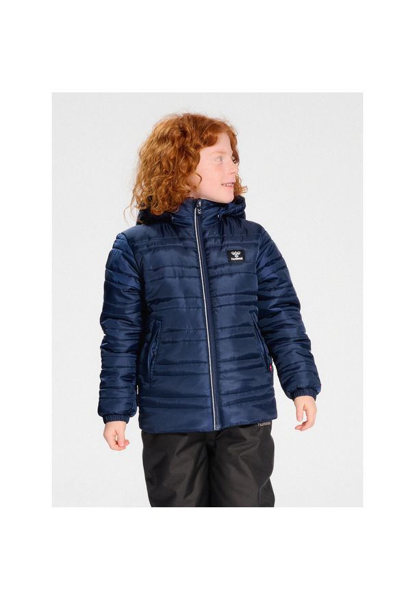 Kurtka dziecięca z kapturem Hummel Bilbo Tex. Typ kołnierza: kaptur. Kolor: niebieski