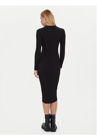 Morgan Sukienka dzianinowa 252-RMEXAS Czarny Slim Fit. Kolor: czarny. Materiał: syntetyk