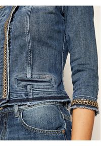 Liu Jo Kurtka jeansowa UXX039 D4128 Granatowy Regular Fit. Kolor: niebieski. Materiał: jeans, bawełna #3