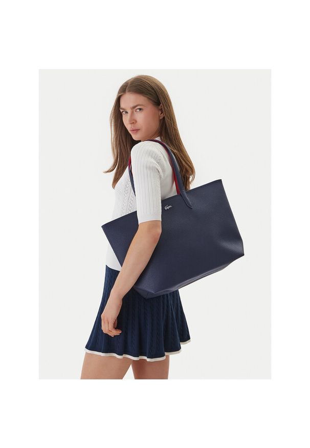 Torebka Lacoste. Kolor: niebieski