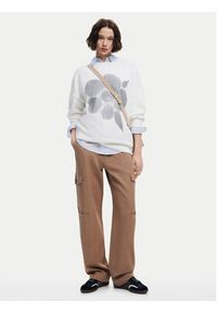 Desigual Bluza Flores 24WWSK33 Écru Regular Fit. Materiał: bawełna #2