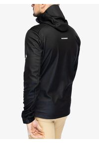 Kurtka softshell męska Mammut Ultimate VII SO Hooded Jacket. Kolor: wielokolorowy, czarny, szary. Materiał: softshell