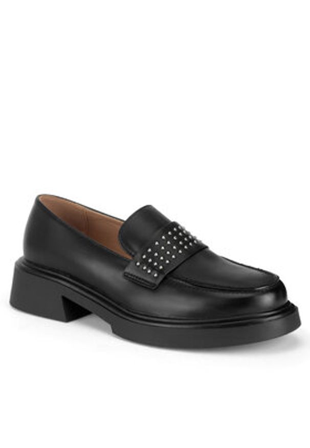 DeeZee Mokasyny HY60135-2 Czarny. Kolor: czarny. Materiał: skóra