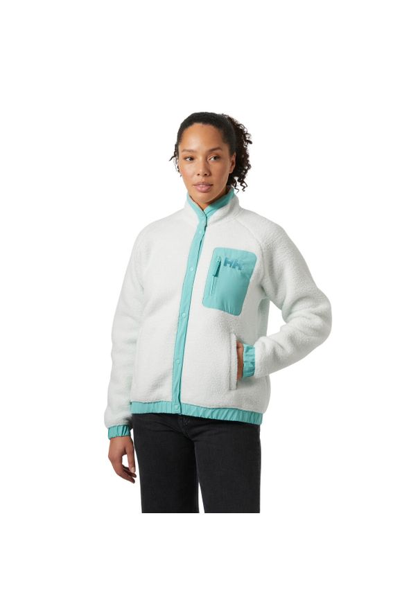 Damski polar Helly Hansen Imperial Pile Snap. Kolor: zielony. Materiał: polar. Sport: turystyka piesza